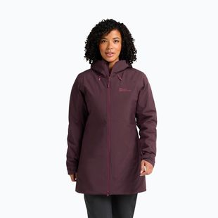 Women's rain jacket Jack Wolfskin Heidelstein Ins amaranth