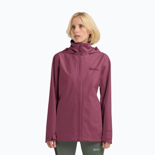 Women's rain jacket Jack Wolfskin Trailtime 2L raisin