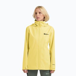 Women's rain jacket Jack Wolfskin Trailtime 2L lemon ice