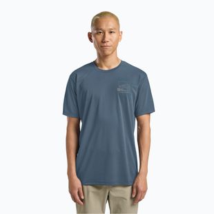 Men's T-shirt Jack Wolfskin Vonnan Graphic peak trail midnight sky