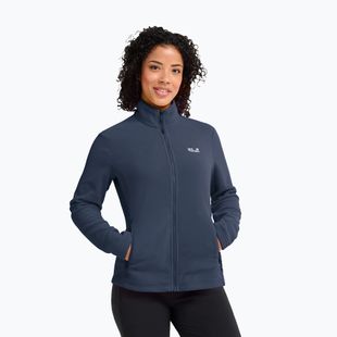 Women's fleece sweatshirt Jack Wolfskin Taunus 100 Full Zip midnight sky