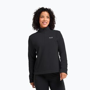 Women's fleece sweatshirt Jack Wolfskin Taunus 100 Half Zip black