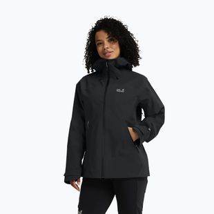 Women's rain jacket Jack Wolfskin Rockpaw 3L phantom