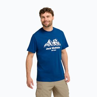 Men's T-shirt Jack Wolfskin Carefree blue orchid