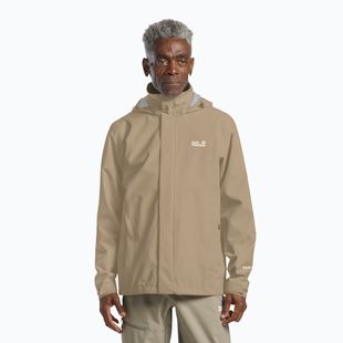 Men's rain jacket Jack Wolfskin Trailtime 2L hazel wood
