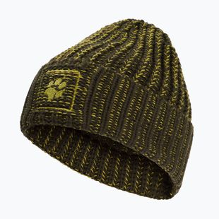 Winter hat Jack Wolfskin Badge Beanie obsidian moss