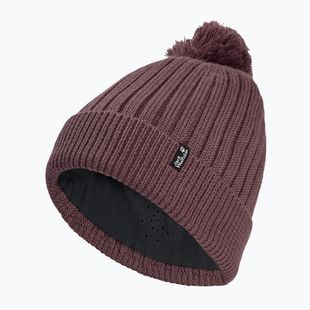 Winter hat Jack Wolfskin Pom Pom Beanie sheer plum
