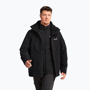 Men's 3-in-1 jacket Jack Wolfskin Jasper Pro 3IN1 black