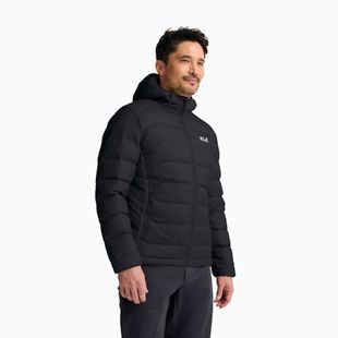 Men's down jacket Jack Wolfskin Wild Pass Down Hoody black
