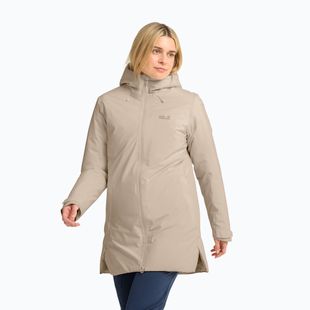 Women's rain jacket Jack Wolfskin Heidelstein 2 Ins oyster