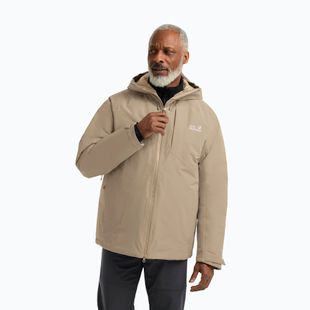 Men's down jacket Jack Wolfskin Icecape 2 l Down Ins Rds hazel wood