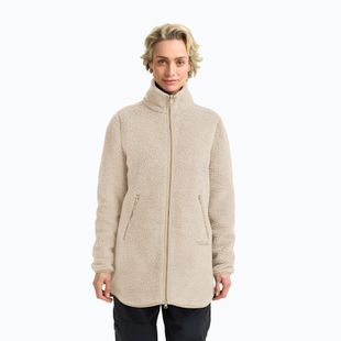 Women's fleece sweatshirt Jack Wolfskin High Curl Coat oyster