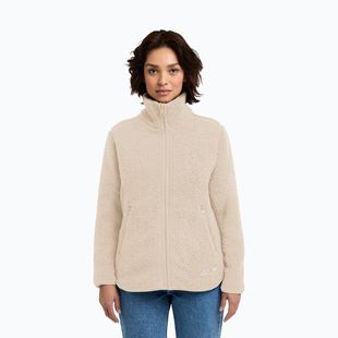 Women's fleece sweatshirt Jack Wolfskin High Curl oyster