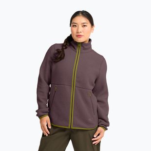 Women's fleece sweatshirt Jack Wolfskin Lite Curl Full Zip sheer plum