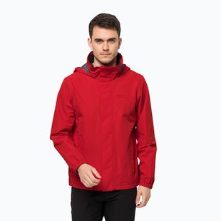 Jack Wolfskin men's Stormy Point 2L rain jacket red 1111142