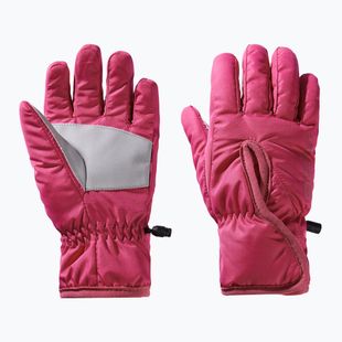 Jack Wolfskin Easy Entry children's trekking gloves dark fuchsia