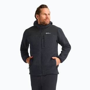 Jack Wolfskin men's Kammweg Pile Fz phantom fleece sweatshirt