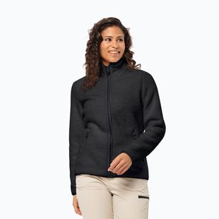 Jack Wolfskin women's fleece sweatshirt High Curl black