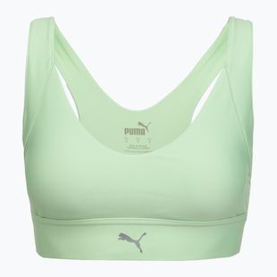 Women's running bra Puma High Impact Ultraform Running Bra green/silver