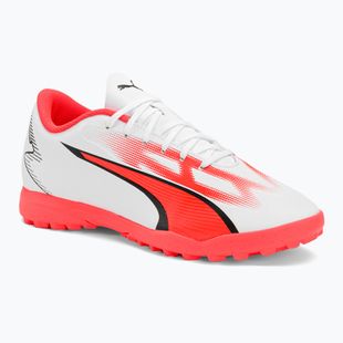 Men's football boots PUMA Ultra Play FG/AG puma white/puma black/fire orchid