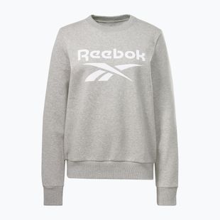 Women's sweatshirt Reebok Identity Big Logo Fleece Crew medium grey heather