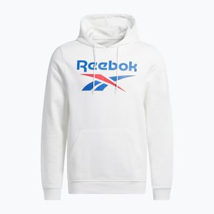Men's Reebok Reebok Identity Big Logo Fleece Hoodie white sweatshirt