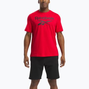 Men's T-shirt Reebok Reebok Identity Big Logo Tee vector red