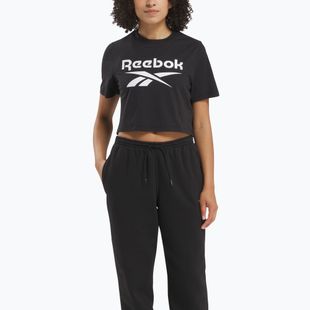 Women's T-shirt Reebok Identity Big Logo Crop Tee black