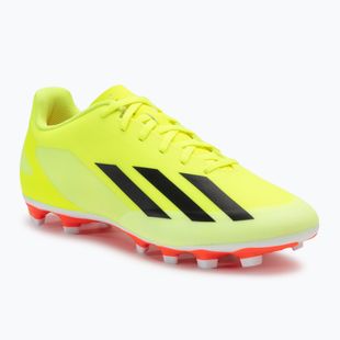 Men's adidas X Crazyfast Club FxG team football boots solar yellow/core black/cloud white