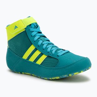 Children's wrestling shoes adidas Havoc purple team/lucid lemon/signal cyan