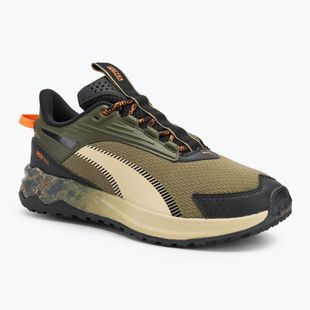 Men's running shoes PUMA Extend Lite Trail landslide dark olive/puma black