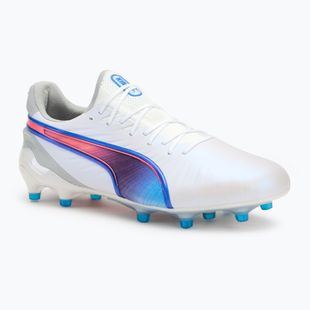 PUMA King Ultimate FG/AG football boots puma white/bluemazing/flat light grey/sunset glow
