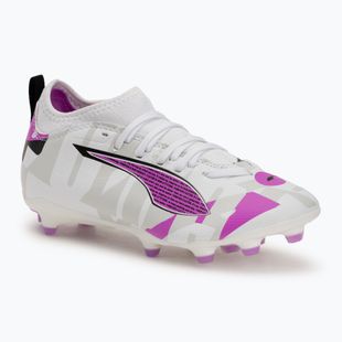 Children's football shoes PUMA Ultra 5 Match Forever FG/AG Jr puma white/pure magenta/feather gray/puma black