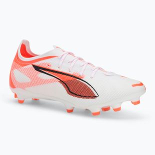 Men's football boots PUMA Ultra 5 Pro FG/AG puma white/puma black/glowing red