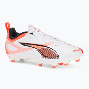 PUMA Ultra 5 Play FG/AG Jr children's football boots puma white/puma black/glowing red