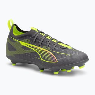 PUMA Ultra 5 Pro FG/AG Jr matte aged silver/yellow alert/sun struck children's football boots