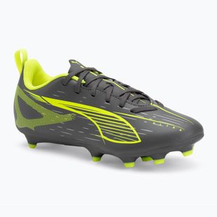 PUMA Ultra 5 Play FG/AG Jr matte aged silver/yellow alert/puma aged silver children's football boots
