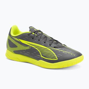 PUMA men's football boots Ultra 5 Play IT matte aged silver/yellow alert/puma aged silver