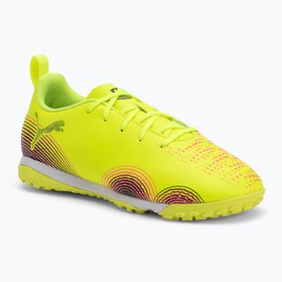 PUMA Future 8 Play TT + Mid yellow alert/ puma black/ sun struck Children's football boots