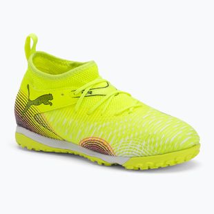 PUMA Future 8 Match TT + Mid yellow alert/ puma black/ sun struck Children's football boots