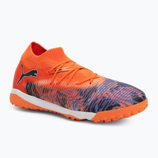 PUMA Future 8 Match Creativity TT orange poppy/black/dark amethyst/electric peppermint children's football boots