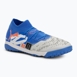 Men's football shoes PUMA Future 8 Match Forever TT white/ultra blue/feather gray/puma black/glowing red