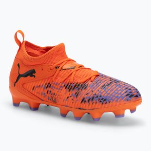 PUMA Future 8 Match Creativity FG/AG Jr children's football boots orange poppy/puma black/dark amethyst