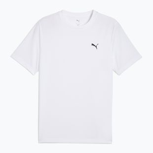 Men's PUMA ESS Small Logo Poly Tee puma white