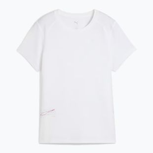 Women's running shirt PUMA Run Graphic Mesh Tee puma white