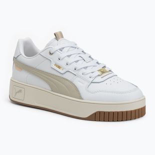 PUMA Carina Street Lux women's shoes puma white/desert dust/puma gold