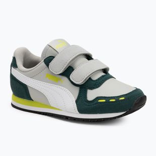 PUMA Cabana Racer SL 20 V PS junior shoes coollightgray/pumawhite/darkmyrtle/limesmash