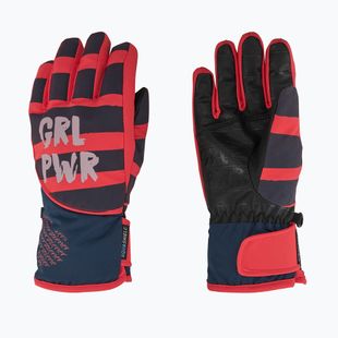 Children's ski glove ZIENER Liwa Aquashield PR fiery red