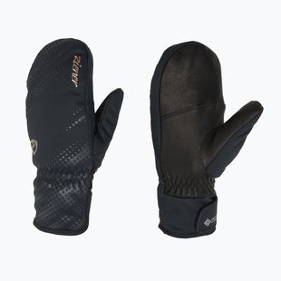 Women's Ski Gloves ZIENER Karoia WS PR Mitten black/rose metallic