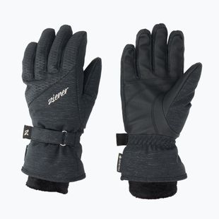 Women's Ski Gloves ZIENER Klaire GTX black ink spark